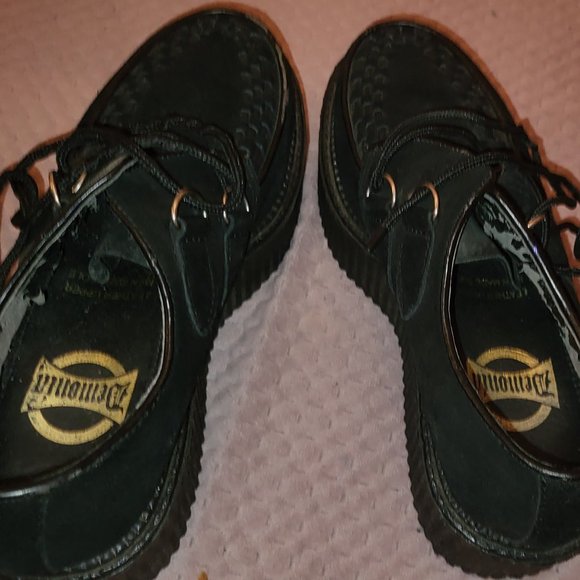 Sinister Soles, Demonia Creeper Platform Shoes - Picture 1 of 10